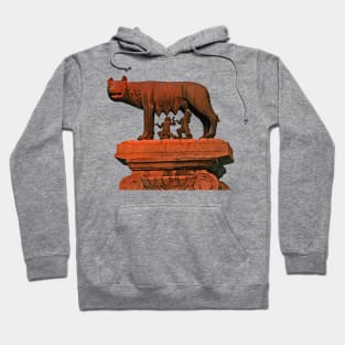 Capitoline Wolf Romulus and Remus Roman Empire Symbol Hoodie